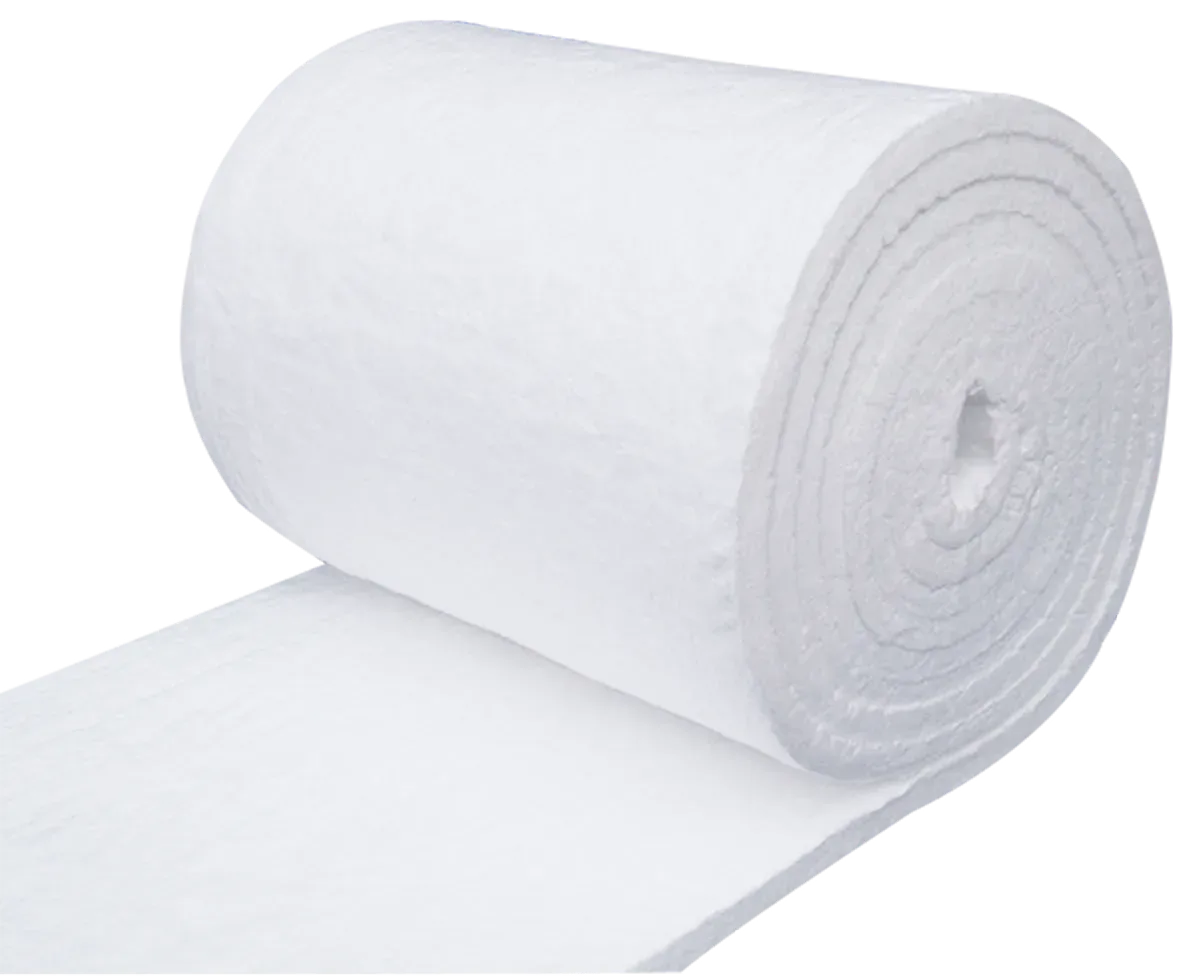 White ceramic fiber insulation blanket roll