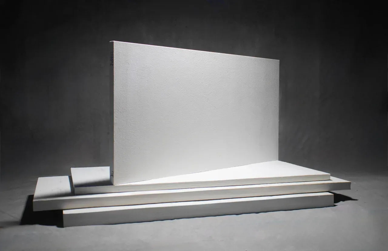 White rigid ceramic fiber insulation boards
