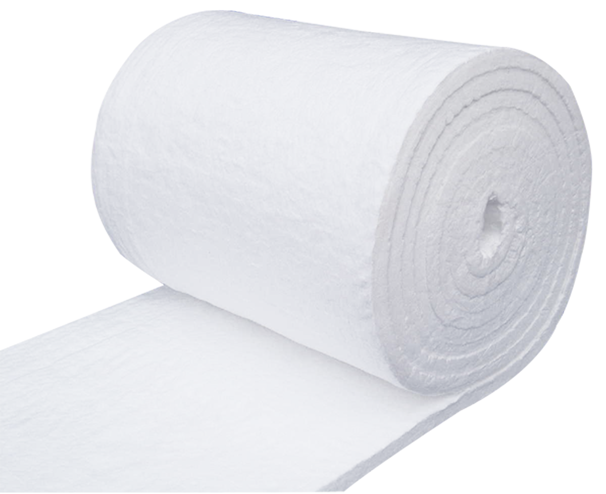 White ceramic fiber insulation blanket roll